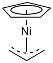 Allyl(cyclopentadienyl)nickel (II) - CAS:12107-46-9 - NiCp(allyl), Cyclopentadienylallylnickel, Nickel(2+) cyclopenta-2, 4-dien-1-ide prop-2-en-1-ide, Nickel (h5-2,4-cyclopentadien-1-yl)(h3-2-propenyl)-)